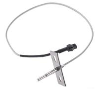 Sonda de temperatura PT1000 de alta precisión, para estufas de pellets y parrillas, sensor de carne robusto, construcción de acero SUS304, flexible, 35,5 cm