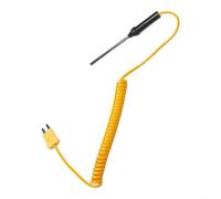 Sonda de termopar tipo K Sensor de aceite de acero inoxidable de 200 mm(500 | Longitud de la aguja de 100 mm, ideal para líquidos poco profundos, geles, para superficie para temperaturas, acero