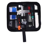 Sonew Juego de Herramientas de Reparación de Guitarra, 25 uds., Limas DIY, Cortador de Cuerdas, Protector de Diapasón con Bolsa de Almacenamiento Portátil para Instrumentos de Cuerda