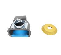 Sonew Kit de Accesorios para Colector de Amoladora Angular para Amoladoras de 100 y 115 Mm: Cubierta Protectora PA66 con Profundidad de Ranura de 9 Mm, Cepillo, Tubo Curvado y Muela Abrasiva para