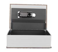 Sonew Mini Caja Fuerte para Libros: Caja de Almacenamiento de Efectivo Oculta, Caja Fuerte con Cerradura de Seguridad para Joyas de Acero Inoxidable, Perfecta para Oficina en