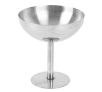 Sonew Taza para Helado de Acero Inoxidable de 160 Ml - Tazón de Postre con Base Redonda 304 de Calidad Alimentaria para Helado, Yogur, Pudín de Frutas y Ensalada - Apto para Lavavajillas, Irrompible,