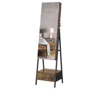 SONGMICS Armario de Joyas con Espejo LED, Joyero con Cerradura