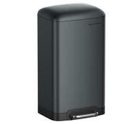 SONGMICS Cubo de Basura para la Cocina, 30 L, Pedal de Acero, Cierre Suave | Con Tapa y Cubo Interior, Gris Verdoso, Colección ISLAND LTB01GS
