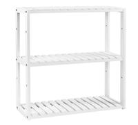 SONGMICS Estantería de Bambú para Baño, Librería, Organizador, Estantería de Pared, 60 x 15 x 54 cm