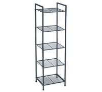 SONGMICS Estantería de metal para baño, estante de cocina, 5 niveles, estantería de pie, estante para plantas, extensible, con estantes ajustables, diseño industrial, para baño, cocina, color , modelo
