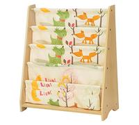 SONGMICS GKR71YL Estantería para niños, Color Madera de Arce, 62 x 28 x 72 cm