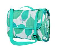 SONGMICS GCM80JW - Manta de pícnic Lavable para Exterior, Plegable en una Bolsa con Correa para el Hombro, Manta Ligera de Camping, Ideal para Viajes, aísla del Calor, 195 x 150 cm