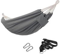 Songmics Hamaca gris de 210x150 cm - Cómoda y duradera