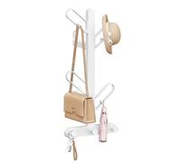 SONGMICS HOME Perchero de Pared, Colgador de Pared en Forma de Rama, con 7 Ganchos, Bloques Esféricos, para Ropa, Sombreros, Bolsos, Blanco Perla RCR035W01