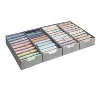 SONGMICS Juego de Organizadores para Cajones de Ropa Interior Plegables