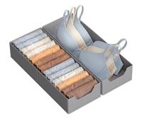 SONGMICS Juego de Organizadores para Cajones de Ropa Interior Plegables