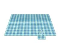 SONGMICS Manta de Picnic, 200 x 200 cm, 4 Pinzas a Prueba de Viento, Colchoneta Grande para Camping, Parque, Jardín, Playa, Fundo Impermeable, Plegable y Portátil, Verde y Azul GCM011Q02