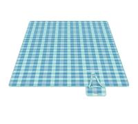 SONGMICS Manta de Picnic, 200 x 300 cm, Fundo Impermeable | Colchoneta Grande, 4 Pinzas a Prueba de Viento, Plegable y Portátil, Camping, Azul, Colección TOMMI GCM012Q03