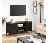 SONGMICS, mueble bajo para televisión, con 3 estantes, longitud de 120 cm, para sala de estar