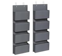 SONGMICS RDH04G - Estantería para Colgar en la Puerta o en la Pared, para Dormitorio, Oficina, 12 x 33,5 x 100 cm, Color Gris