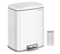 SONGMICS Papelera de Cocina, Cubo de Pedal de 20 L, Tapa de Cierre Suave