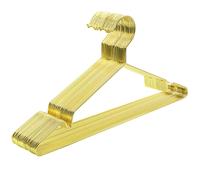 SONGMICS Perchas de 20 Unidades Metálicas para Ropa, Cromadas, Resistentes a la Corrosión, Ahorran Espacio, Duraderas, 42 cm, Oro/Rosa Dorado Oro