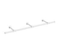 SONGMICS Perchero de Pared, Colgador de Pared, Estilo Industrial, Ahorra Espacio, 30,4 x 170 x 7 cm, Capacidad de Carga de 68 kg, Fácil Montaje, para Espacios Reducidos, Blanco Nube Blanco Nube
