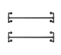 Perchero de Pared para Ropa Negro