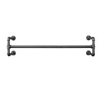SONGMICS Perchero de Pared para Ropa, Percha para Colgar Ropa Industrial, Ahorro de Espacio, 112 x 30 x 29,3 cm, Carga hasta 60 kg, Fácil Montaje, para Espacios Reducidos, Negro HSR64BK
