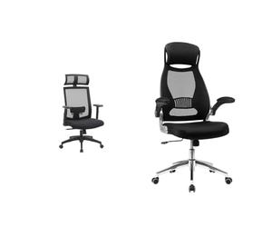 SONGMICS Silla de Oficina de Malla, Silla de Escritorio, Giratorio de 360 & OBN86BK Silla giratoria de Oficina Silla de Escritorio de Malla