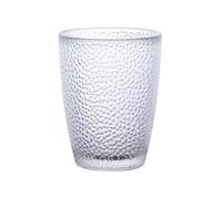 SONGYL-20249 vasos para beber Acrylic Raindrop Textured Drinking Cup, Stackable Heat-resistant Water for Juice Beverages Beer(Transparent,Pequeño)