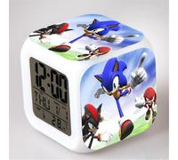 Sonic Kids Electric Digital LED Reloj despertador que cambia de color colorido Regalo de cumpleaños DB A E