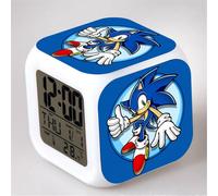 Sonic Kids Electric Digital LED Reloj despertador que cambia de color colorido Regalo de cumpleaños DB A A