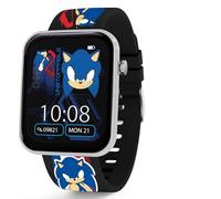 SONIC Sega The Hedgehog SNC4488MARG - Reloj inteligente con correa impresa negra