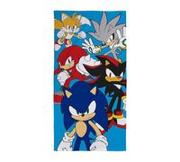 Sonic the Hedgehog Toalla 100% Algodón Jugadores Baño Playa Piscina -