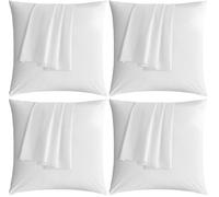 Sonive Protector de Almohada hipoalergénico, Blanco, 65 x 65 cm x 2 (Paquete de 4)