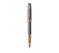 Parker Sonnet Premium Plata Cincelado GT 18K (F) Color Plata y Laca Negra