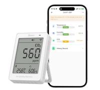 Sonoff Monitor de calidad del aire AirGuard CO2 – Matter, WiFi 2.4GHz, CO2/Temp/Humedad, alarma