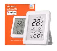 Sonoff Sensor de temperatura y humedad AirGuard TH SNZB-02DR2 – LCD 3,6'' Zigbee, alertas en app