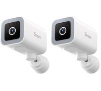 SONOFF CAM-B1P Cámara Exterior: 2K HD, visión Nocturna en Color, Vista 180° panorámica, detección/Seguimiento Humano con IA, IP65, Audio bidireccional, Compatible con hogar Inteligente. (Paquete de 2)