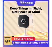 SONOFF CAM-S2 1080P HD WiFi cámara de seguridad para el hogar alerta de detección de movimiento Audio bidireccional interactivo en tiempo Real compatible con Alexa Google EU Adaptor
