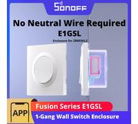 Sonoff Interruptor de pared E1GSL para ZBMINIL2, sin neutro, PC ultradelgado, Serie Fusion