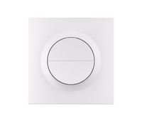 SONOFF Fusion, Orb-ZBW2L(MINI-ZB2GS-L-E) Interruptor de Luz Inteligente, Interruptor de Pared Zigbee 2 Canales, Sin Cable Neutro, 12A/total, Compatible con Home Assistant