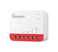 SONOFF Interruptor Zigbee para Persiana enrollable MINI-ZBRBS, Tamaño Mini, Control Porcentual, Repetidor Zigbee, Compatible con Alexa/Google Assistant/Home Assistant, Neutro Requerido, 1 Unidad