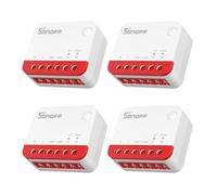 Sonoff Interruptor Zigbee persiana MINI-ZBRBS — Mini, control porcentual, neutro requerido, 4 uds