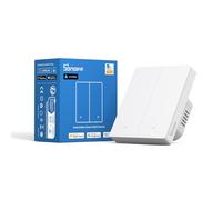 SONOFF M5-2C-80W (Matter) Interruptor de luz Inteligente, Interruptor de Pared Wi-Fi Alexa, Interruptores de luz eléctrica, 2 Canal, Compatible con Alexa and Google Home [Cable neutro requerido]