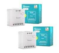 SONOFF MINI-D Matter Interruptor Inteligente para Puerta de Garaje, Conmutador con Contacto Seco, Soporte para Entrada CC (12-48V) Carga Máxima 8W, Compatible con Alexa y Google Home, 2PCS