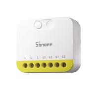 SONOFF Mini Duo-L Zigbee Smart Switch - Sin cable neutro, Zigbee 3.0, doble canal, diseño compacto, funciona con Alexa, Google Home