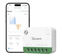 SONOFF MINI-ZB1GSP, Zigbee 3.0, Zigbee One PM, interruptor de iluminación inteligente, monitoreo de energía, se requiere hub Zigbee, se necesita conductor neutro, medición de corriente, compatible con
