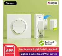 SONOFF MINI-ZB2GS-E Zigbee doble interruptor de pared inteligente Orb-ZBW2 modo de relé de separación doble carga funciona con Apple Home a través de Matter Bridge