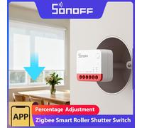 SONOFF MINI-ZBRBS Zigbee interruptor de persiana enrollable inteligente tamaño Mini amplificador de señal de escena inteligente transformar cortinas Sonoff Zigbee Hub MINI-ZBRBS (2 pack)