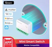 SONOFF MINIR4M Wifi interruptor inteligente Matter interruptor de luz interruptor Universal controlador de hogar inteligente funciona con el asistente de Google Alexa