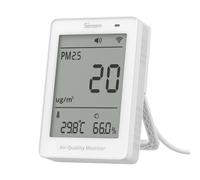 Sonoff monitor calidad del aire AirGuard PM2.5/PM10 , Temp-Humedad, USB-C, Wi-Fi Matter, blanco