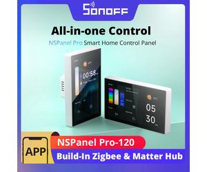 SONOFF NSPanel Pro US Panel inteligente 4,7 "Built-in Zigbee Matter Hub visor de cámara de seguridad para el hogar a través de eWeLink Control todo en uno
